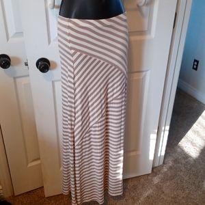 Long double split skirt